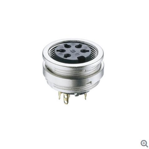 Lumberg带螺纹接头和焊接端子底盘插座KFV ... C