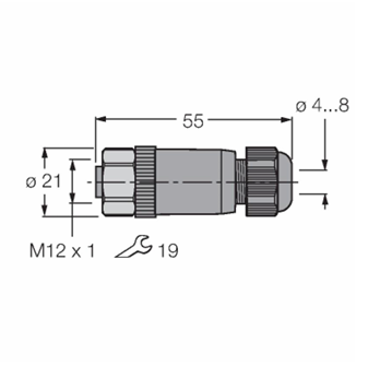 turck图尔克现场接线型接插件BKV8140-0/9